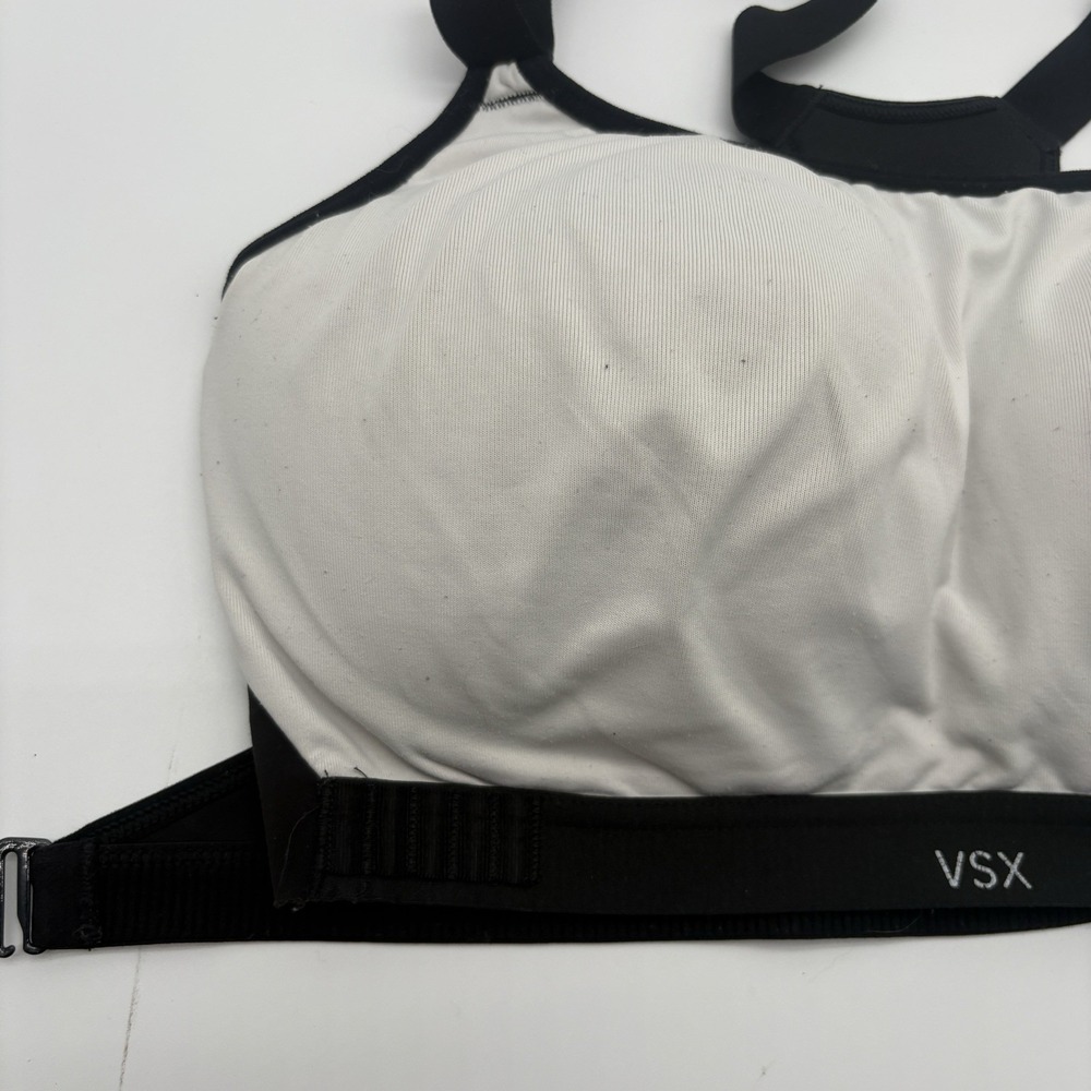 Victoria's Secret VSX Sport Incredible Underwire Sports Bra White Black 34DD - Picture 2 of 8